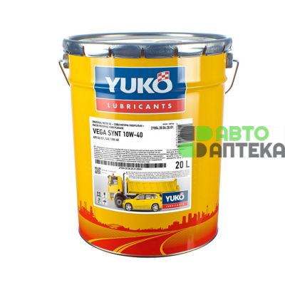 Автомобильное моторное масло YUKO VEGA SYNT 10W-40 20л