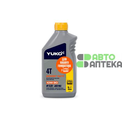 Автомобильное моторное масло YUKO POWER SYNT 4T 10W-30 1л