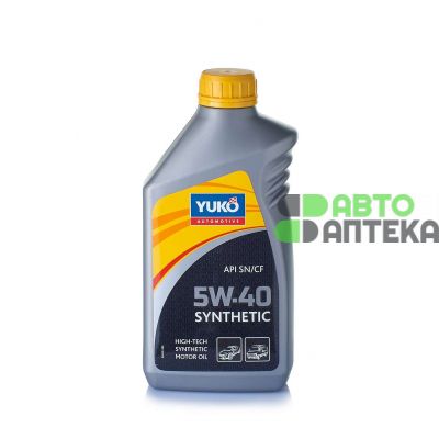 Автомобильное моторное масло YUKO SYNTHETIC 5W-40 1л