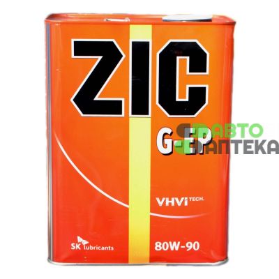 Масло трансмиссионное ZIC G-EP 80W-90 GL-4 4л
